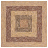 Safavieh Braided 5'-0" x 5'-0" Rug in Beige / Brown