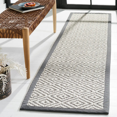 Safavieh Palm Beach 2'-0" x 8'-0" Rug in Grey / Dark Grey