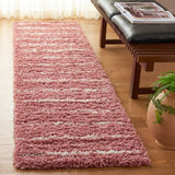 Safavieh Venus Shag 600 2'-2" x 8'-0" Rug in Pink / Ivory