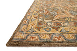 Loloi Victoria Vk-01 Walnut / Multi Rugs - rug corner