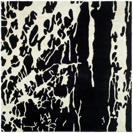Safavieh Soho 6'-0" x 6'-0" Rug in Black / Ivory