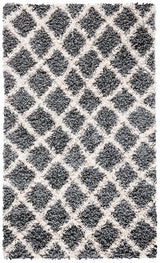 Safavieh Sgd-Dallas Shag 3'-0" x 5'-0" Rug in Grey / Ivory