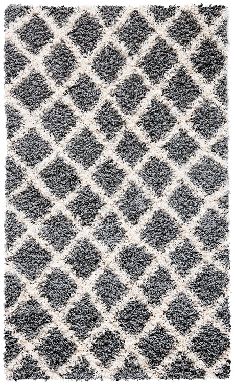 Safavieh Sgd-Dallas Shag 3'-0" x 5'-0" Rug in Grey / Ivory