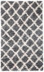 Safavieh Sgd-Dallas Shag 3'-0" x 5'-0" Rug in Grey / Ivory