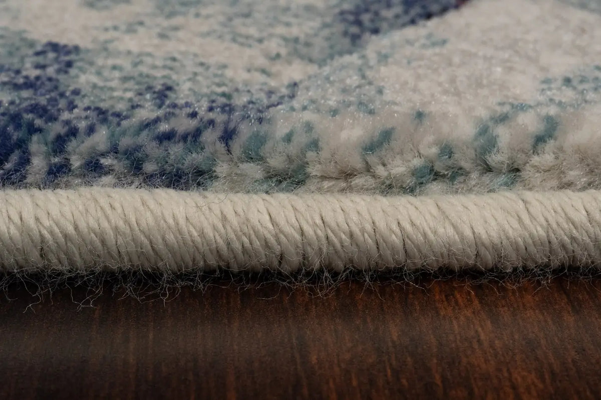 Dynamic Rugs Eclipse 63322 Cream Blue Rugs - Pile