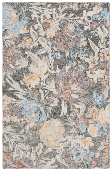 Safavieh Blossom 4'-0" x 6'-0" Rug in Green / Charcoal