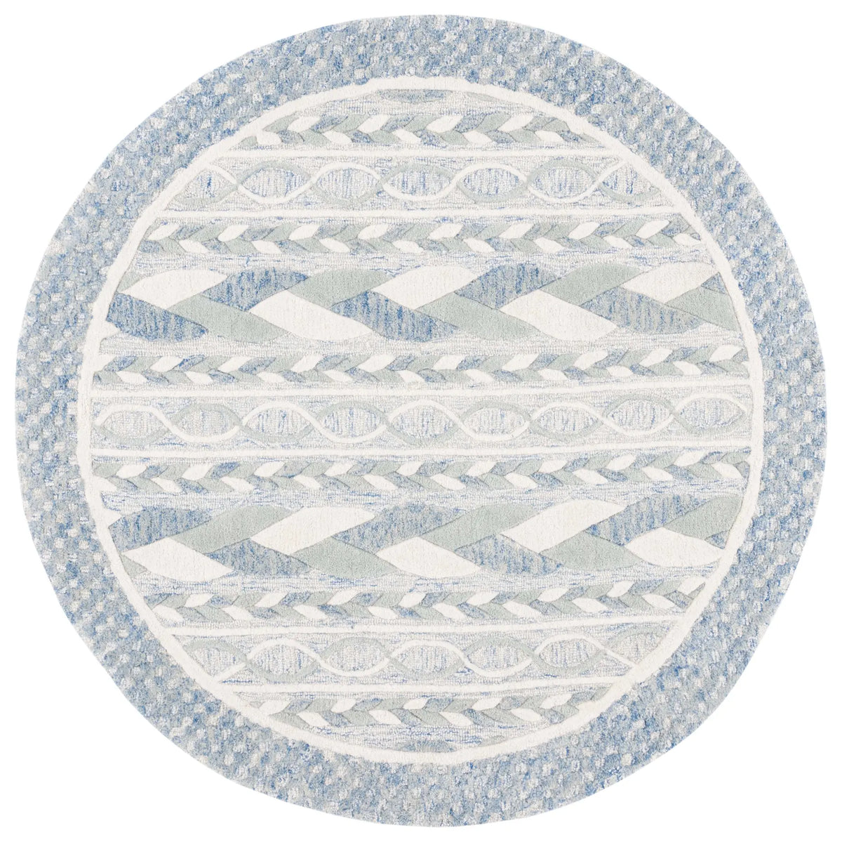 Safavieh Metro 6'-0" x 6'-0" Rug in Blue / Ivory