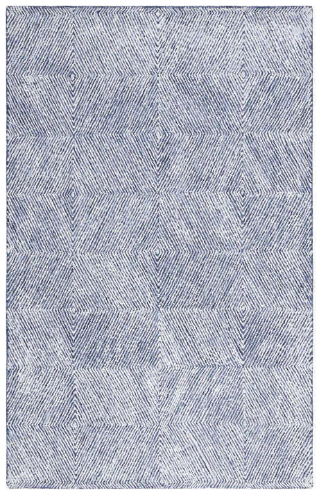Safavieh Soho 4'-0" x 6'-0" Rug in Navy / Ivory