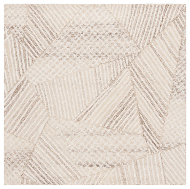 Safavieh Abstract 6'-0" x 6'-0" Rug in Ivory / Light Brown