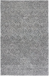 Safavieh Textual 4'-0" x 6'-0" Rug in Black / Ivory