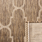 Safavieh Courtyard 4'-0" x 5'-7" Rug in Brown / Beige
