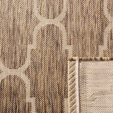 Safavieh Courtyard 4'-0" x 5'-7" Rug in Brown / Beige