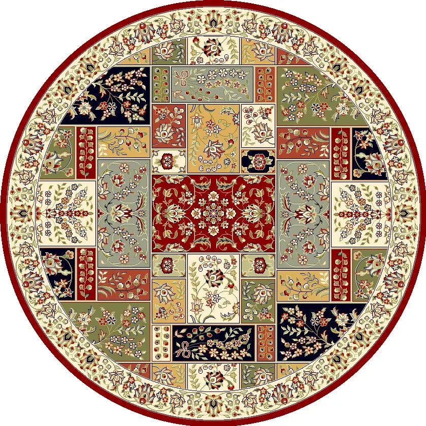 Safavieh Lyndhurst 10'-0" x 10'-0" Rug in Multi / Ivory