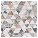 Safavieh Alenia 100 6'-7" x 6'-7" Rug in Grey / Beige