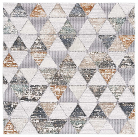 Safavieh Alenia 100 6'-7" x 6'-7" Rug in Grey / Beige