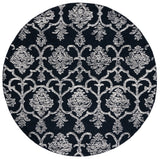 Safavieh Metro 6'-0" x 6'-0" Rug in Black / Ivory