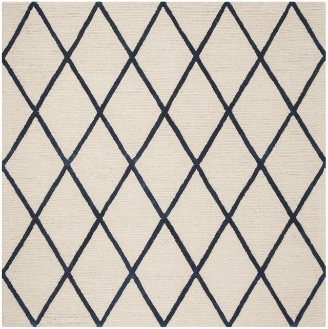 Safavieh Blossom 6'-0" x 6'-0" Rug in Ivory / Navy