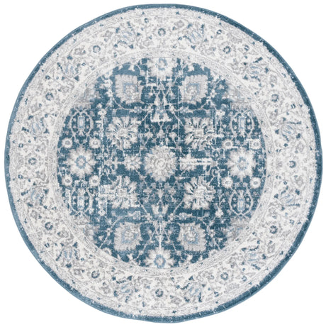 Safavieh Layla 6'-7" x 6'-7" Rug in Blue / Ivory Grey