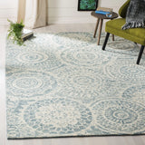 Safavieh Abstract 6'-0" x 9'-0" Rug in Ivory / Blue