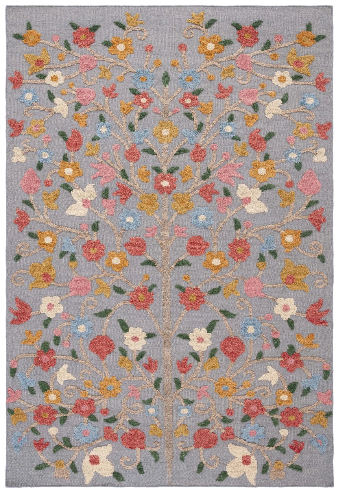 Safavieh Kenya 6'-0" x 9'-0" Rug in Grey / Pink