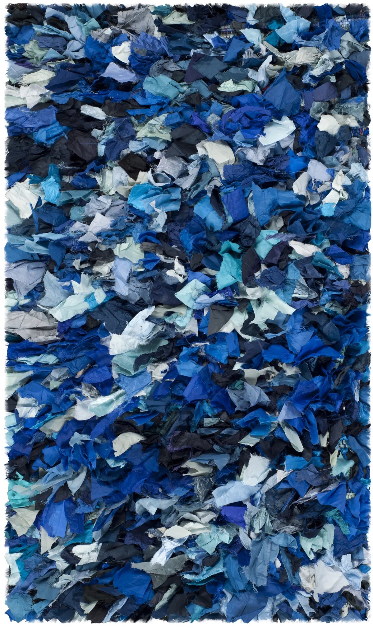 Safavieh Rio Shag 2'-6" x 4'-0" Rug in Navy / Multi