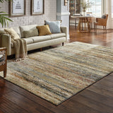 Oriental Weavers Sphinx Atlas 8037J Gold/Green Rugs - room scene