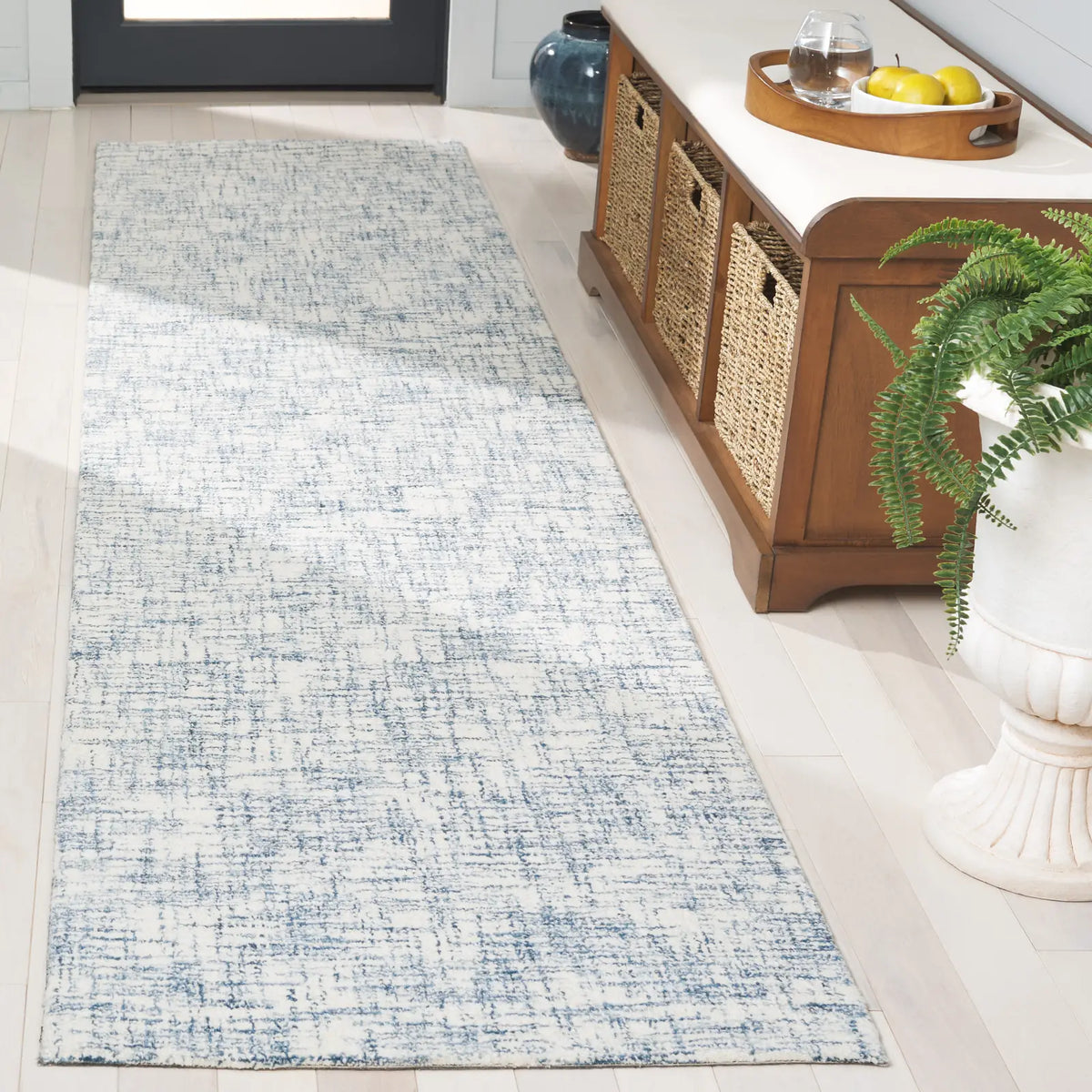 Safavieh Ebony 2'-3" x 9'-0" Rug in Blue / Ivory