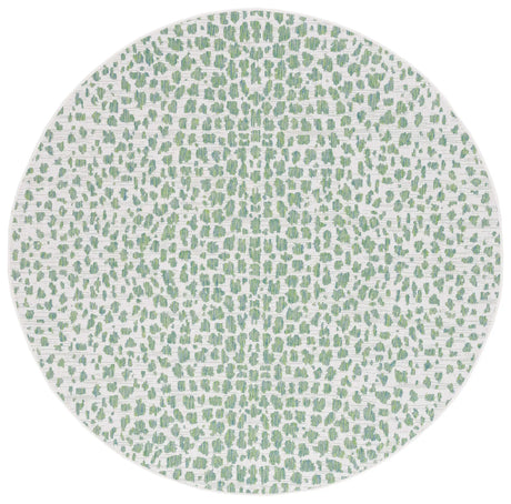 Safavieh Courtyard 6'-7" x 6'-7" Rug in Ivory / Green
