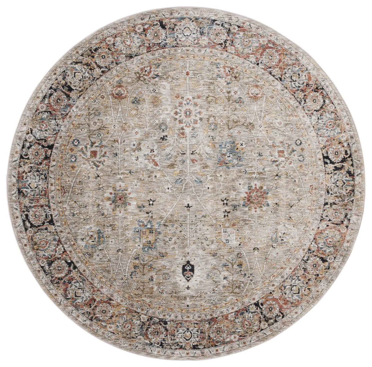 Safavieh Silverado 6'-4" x 6'-4" Rug in Beige / Rust
