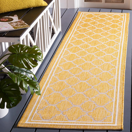 Safavieh Courtyard 2'-3" x 8'-0" Rug in Gold / Beige