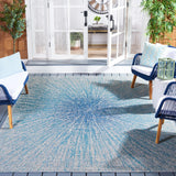 Safavieh Courtyard 8'-0" x 11'-0" Rug in Grey / Navy