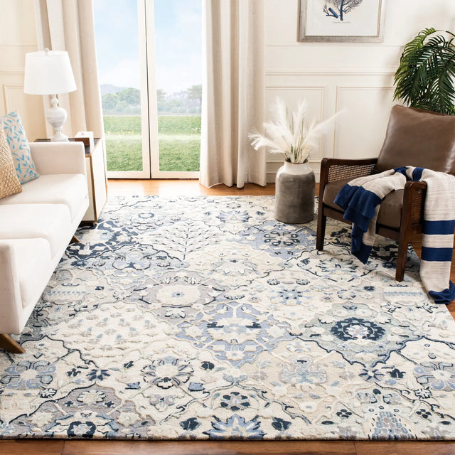 Safavieh Glamour 10'-0" x 14'-0" Rug in Beige / Blue