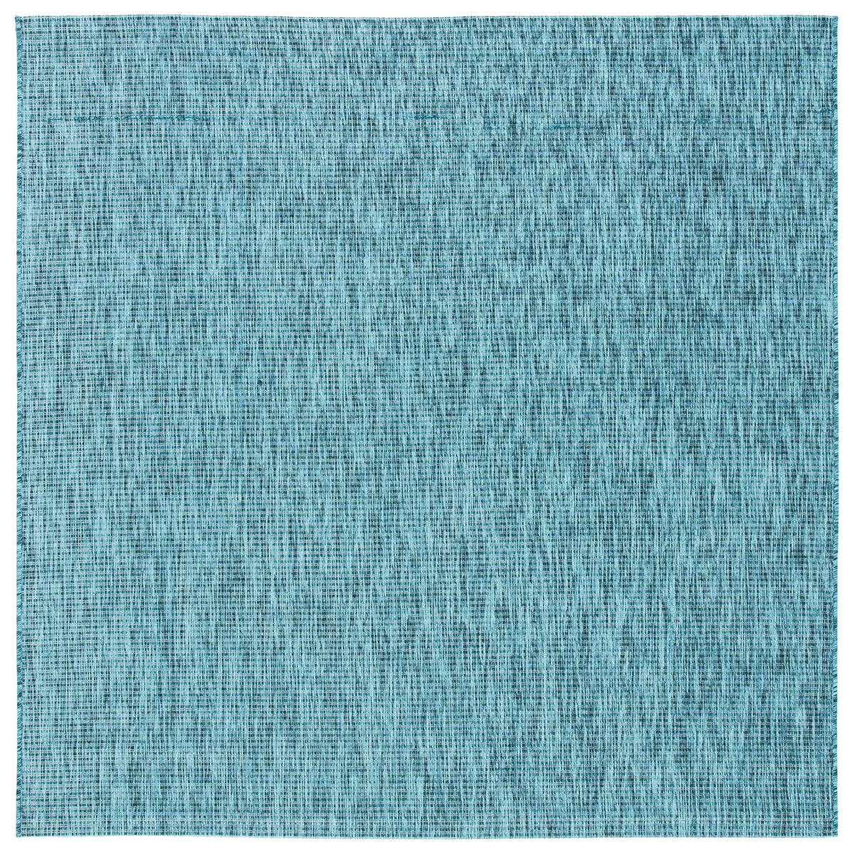 Safavieh Courtyard 6'-7" x 6'-7" Rug in Grey / Aqua