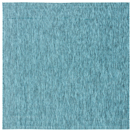 Safavieh Courtyard 6'-7" x 6'-7" Rug in Grey / Aqua