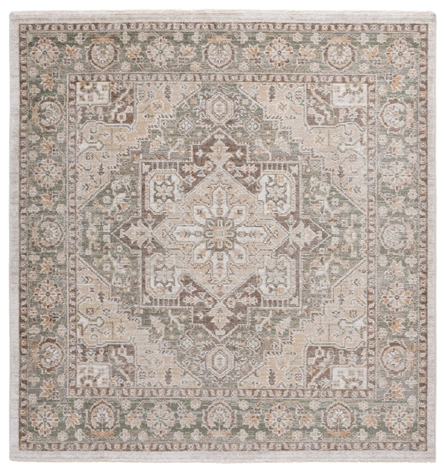 Safavieh Hazel 500 6'-0" x 6'-0" Rug in Green / Brown