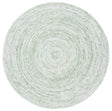 Safavieh Braided 5'-0" x 5'-0" Rug in Ivory / Green