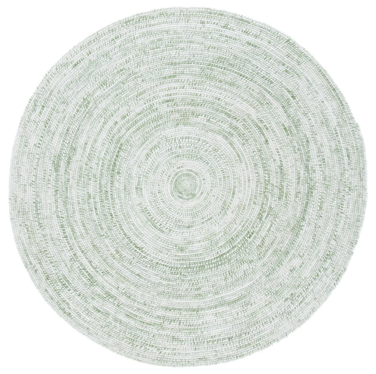 Safavieh Braided 5'-0" x 5'-0" Rug in Ivory / Green