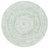 Safavieh Braided 5'-0" x 5'-0" Rug in Ivory / Green