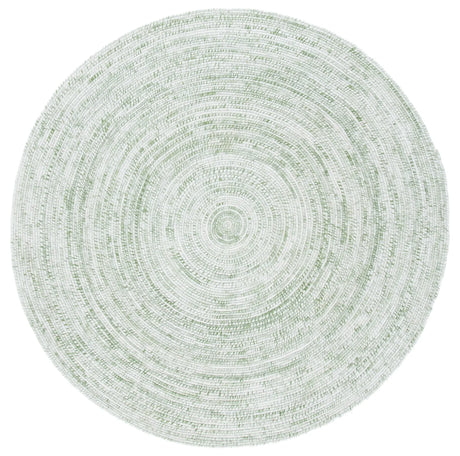 Safavieh Braided 5'-0" x 5'-0" Rug in Ivory / Green