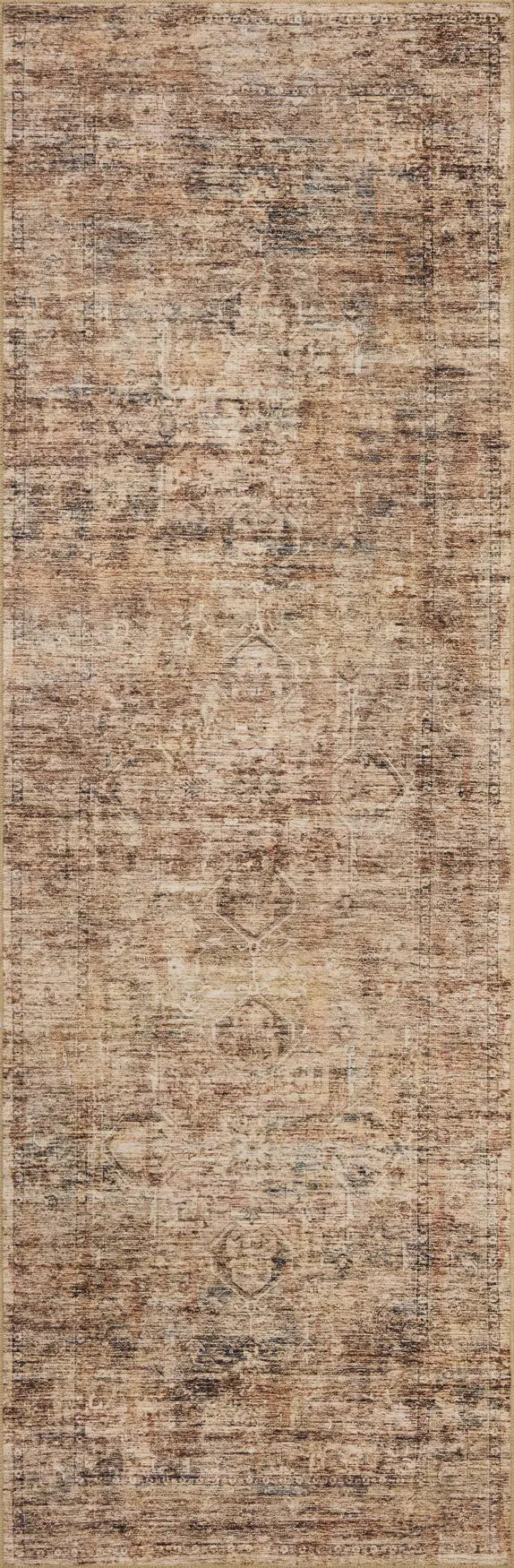 Loloi Anniston ANS-06 Clay / Charcoal Rug - runner flat