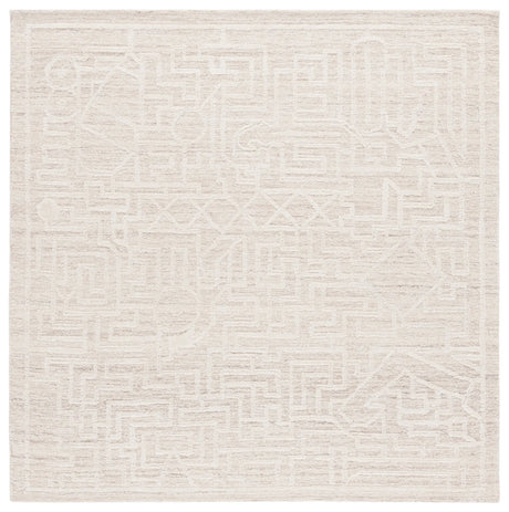 Safavieh Abstract 6'-0" x 6'-0" Rug in Beige / Ivory