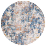 Safavieh Aston 6'-7" x 6'-7" Rug in Navy / Gold