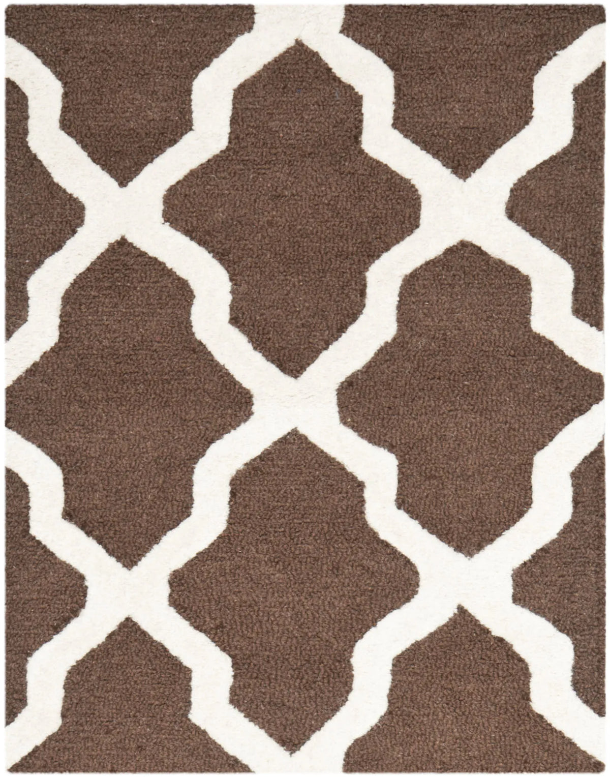 Safavieh Cambridge 2'-0" x 3'-0" Rug in Dark Brown / Ivory