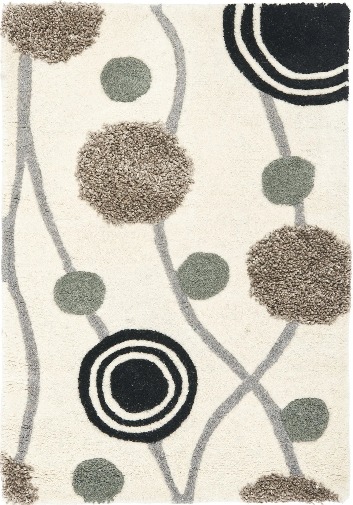 Safavieh Soho 2'-0" x 3'-0" Rug in Ivory / Grey