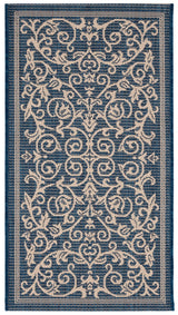Safavieh Courtyard 2'-0" x 3'-7" Rug in Navy / Beige
