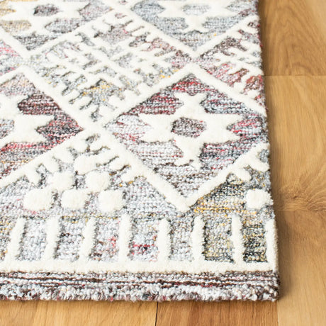 Safavieh Roslyn 4'-0" x 6'-0" Rug in Red / Ivory
