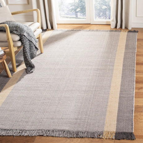 Safavieh Montauk 5'-0" x 8'-0" Rug in Mustard / Grey