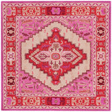 Safavieh Bellagio 5'-0" x 5'-0" Rug in Red Pink / Ivory
