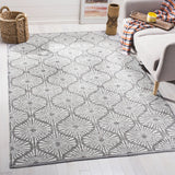 Safavieh Montauk 5'-0" x 8'-0" Rug in Charcoal / Ivory