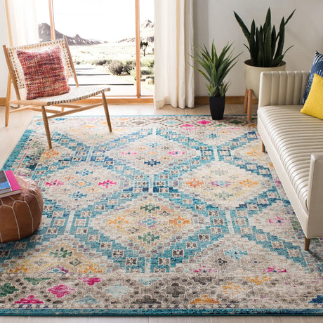 Safavieh Madison 10'-0" x 14'-0" Rug in Dark Blue / Yellow